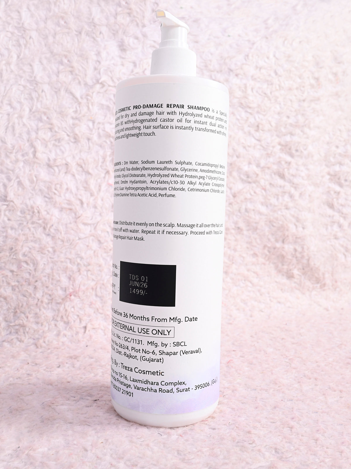 Treza Cosmetic Pro-Damage Repair Shampoo - 900ml
