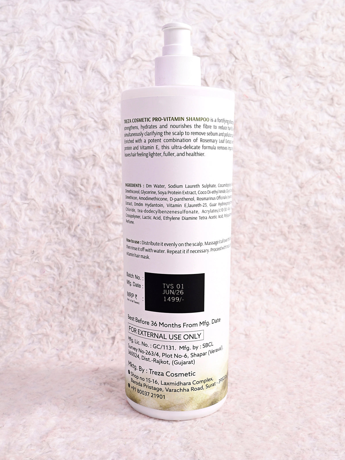 Treza Cosmetic Pro Vitamin Shampoo - 900ml