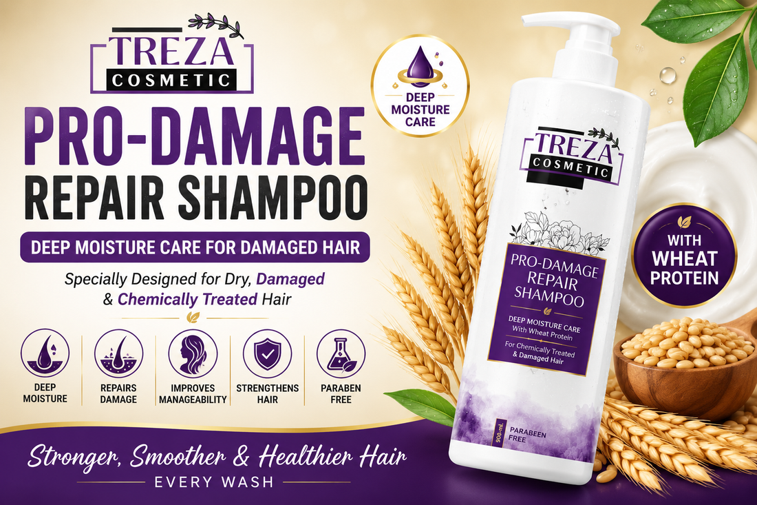 Treza Cosmetic Pro-Damage Repair Shampoo: Deep Moisture Care for Damaged Hair