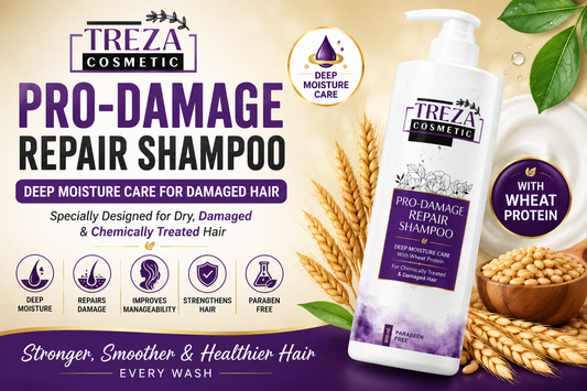 Treza Cosmetic Pro-Damage Repair Shampoo: Deep Moisture Care for Damaged Hair