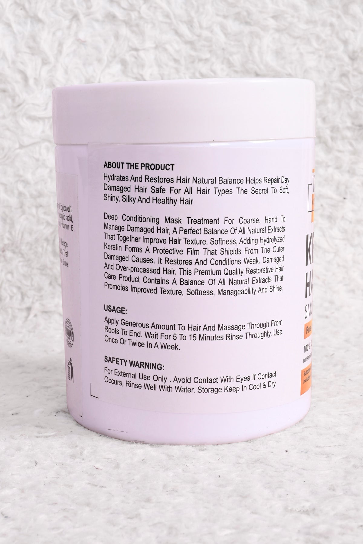 Treza Cosmetic Keratin  Hair Spa Treatment Cream – 800g