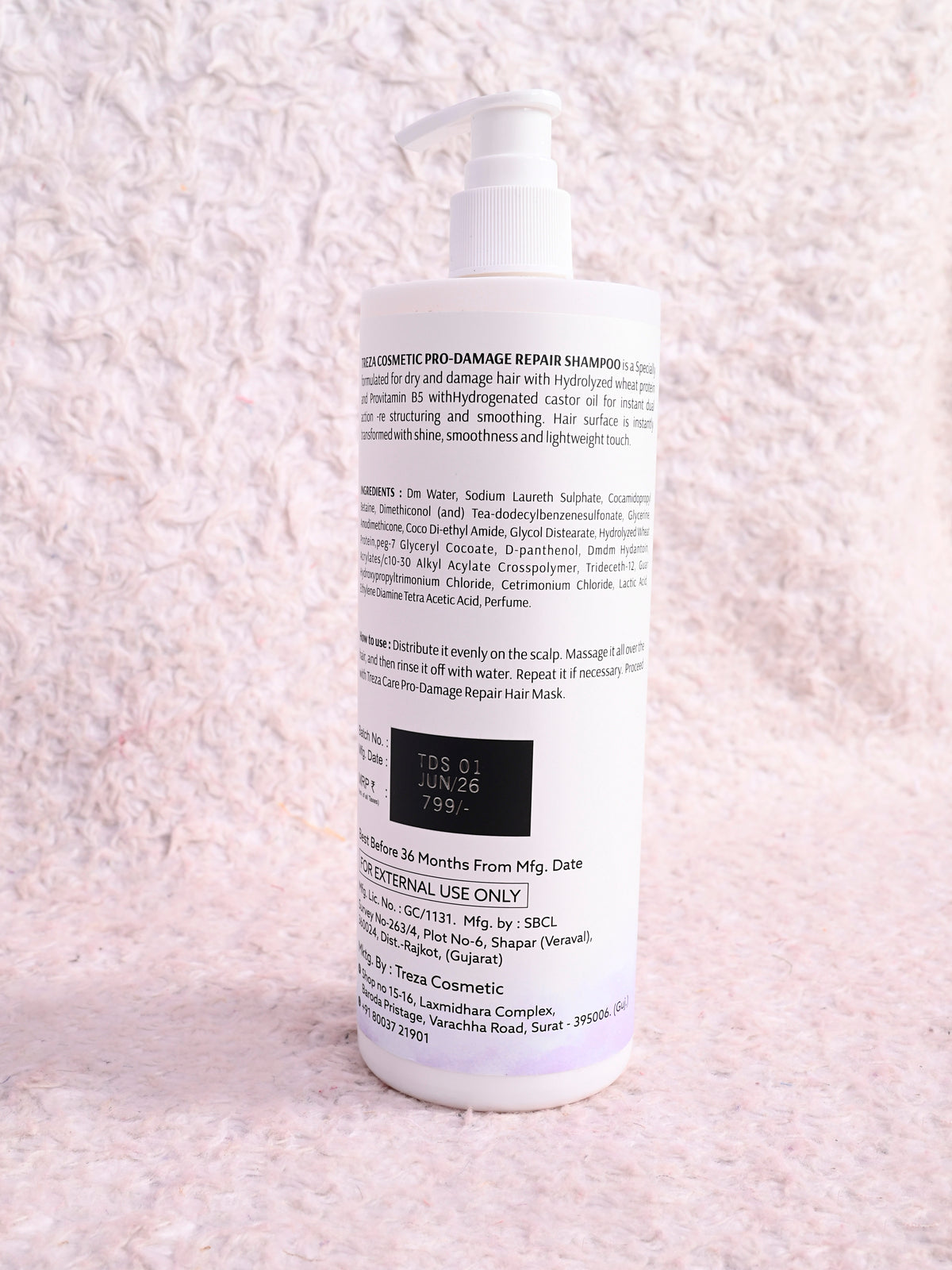 Treza Cosmetic Pro-Damage Repair Shampoo - 500ml