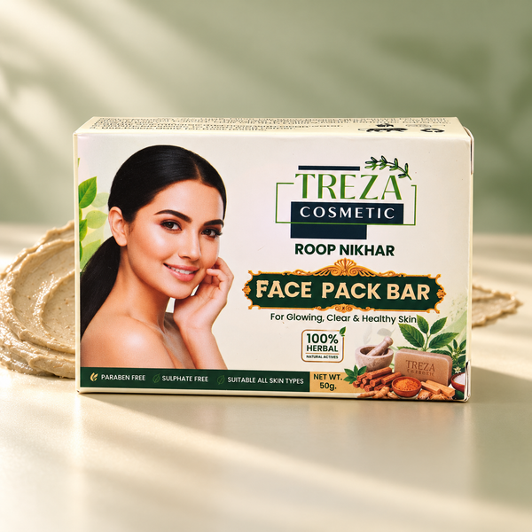 Treza Cosmetic Roop Nikhar Facepack Bar Pack of 3 - 3x50gm