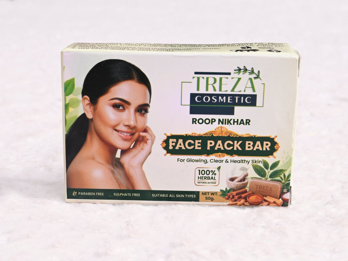 Treza Cosmetic Roop Nikhar Facepack Bar Pack of 3 - 3x50gm