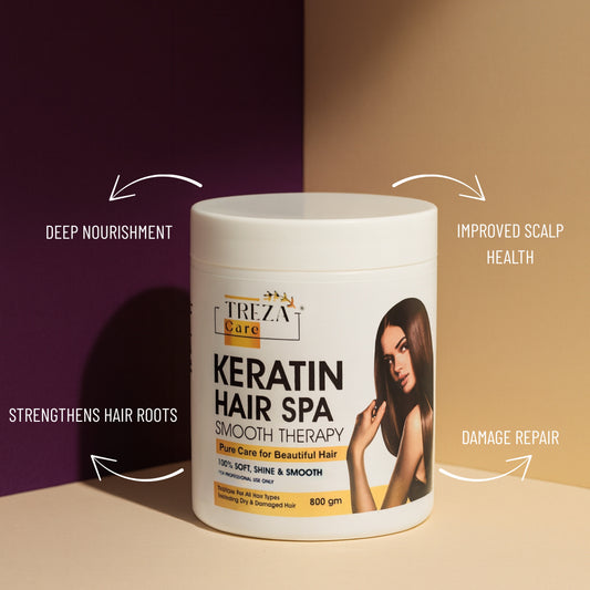Treza Care Hair Spa Treatment Cream – Keratin & Vitamin E, 800ml