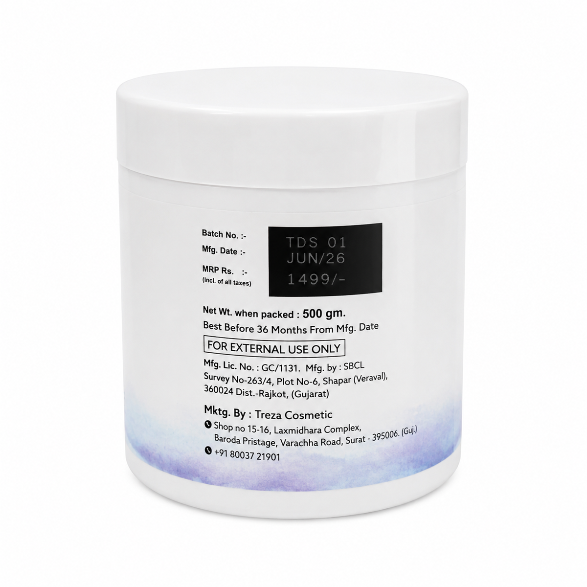 Treza Cosmetic Pro-Damage Repair Hair Mask - 500g